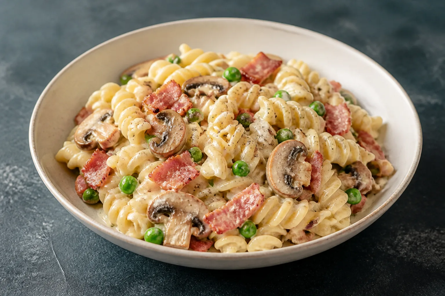 Creamy Bacon & Mushroom Pasta